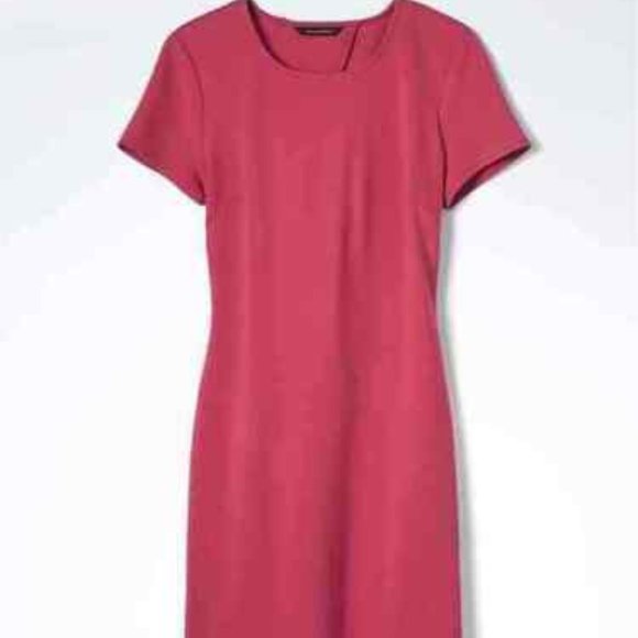 NWT Banana Republic Pink Twist Back Sheath Dress. 16 - Picture 1 of 3